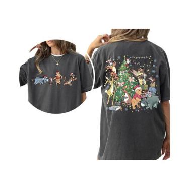 Imagem de Camiseta Familiar Combinando Com a Árvore De Natal Da Disney Pooh E Se