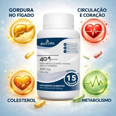 Imagem de Maxviril 40+ Power 15 Caps 500mg