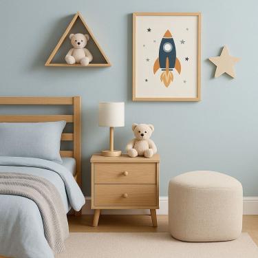 Imagem de Puff Orgânico 80cmx42cm Linho Ana Bege