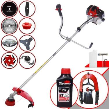 Imagem de Roçadeira Toyama RT43L 43cc 1,7HP Com Carretel + Faca 2 Pontas, 3 Pont