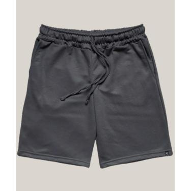 Imagem de Bermuda Moletom Masculina Cinza Chumbo WSS Brasil-Masculino