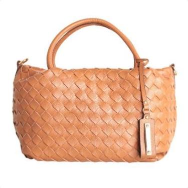 Imagem de Bolsa Dm Capri Trançada Caramelo-Feminino