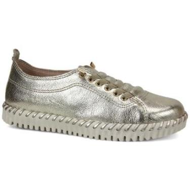 Imagem de Tênis Casual Bottero 374102 Twist Dourado Feminino-Feminino