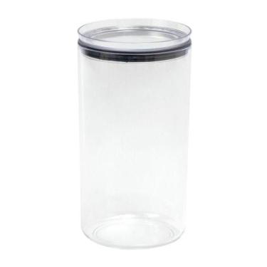 Imagem de Porta Mantimentos Hermético Redondo 1,25l Transparente - PLASVALE