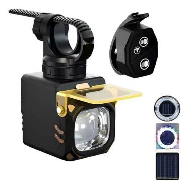 Imagem de Farol Bike 30w Lente Amarela Controle Sem Fio 1700 Lumens - inton