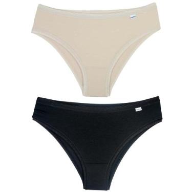 Imagem de Kit 2 Calcinhas Biquíni Modal DelRio 513021, Multicor, GG