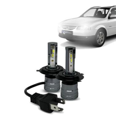 Imagem de Kit Par Super Led Mini Rayx Gol G4 2006 À 2013 Alto Baixo  Milha