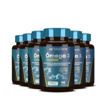 Imagem de Ômega 3 Concentrado 90 Caps Hf Suplementos com 6-Unissex