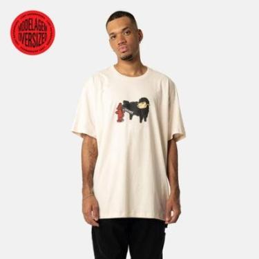 Imagem de Camiseta Lost Censored Oversized SM26 Masculina-Masculino