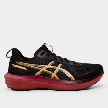 Imagem de Tênis Asics Gt-1000 14 Feminino, Preto, Laranja, 35