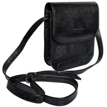 Imagem de Bolsa Capanga Transversal Carteiro Masculina de Couro - Kenia e Katia,