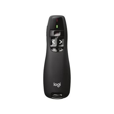 Imagem de Apresentador sem Fio Logitech R400 com Laser Pointer Vermelho, Conexão USB e Pilha Inclusa