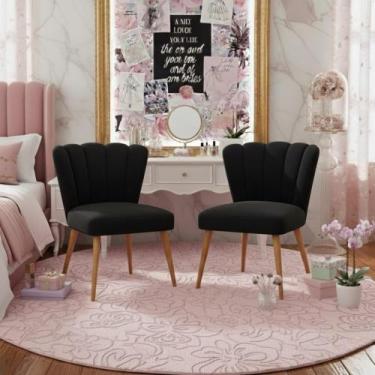 Imagem de Kit 2 Poltronas Liz Ideal Para Penteadeiras E Espaço Beauty - Móveis M
