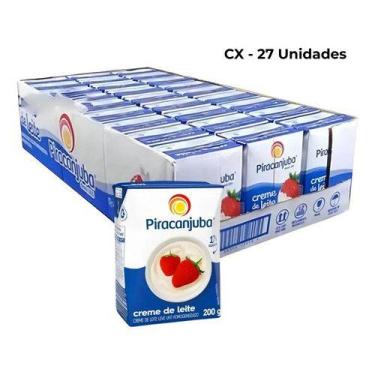 Imagem de Creme De Leite Piracanjuba 200g - Caixa Com 27 Unidades