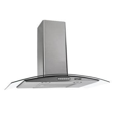 Imagem de Coifa de Parede Fogatti Vidro Curvo Slim Inox - 75cm
