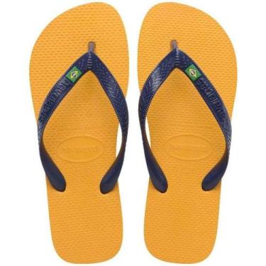 Imagem de Chinelo Havaianas Brasil - Unissex - Amarelo - 4344, Amarelo, 43/44