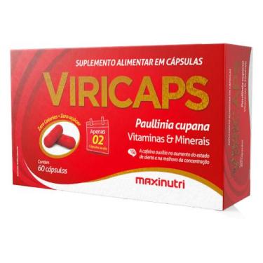 Imagem de Viricaps Polivitamínico 100% IDR 60 Cápsulas Maxinutri