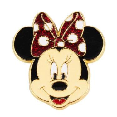 Imagem de Broche rosto minnie 3x3cm - disney