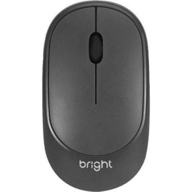 Imagem de Mouse Sem Fio Bright MS003 Cinza