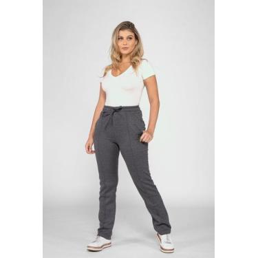 Imagem de Calça Feminina em Moletom 7860 Chumbo Moletom Bella Canvas, Cinza, P