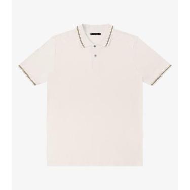 Imagem de Camisa Polo Masculina Piquet Duplo Diametro Bege, M, Bege