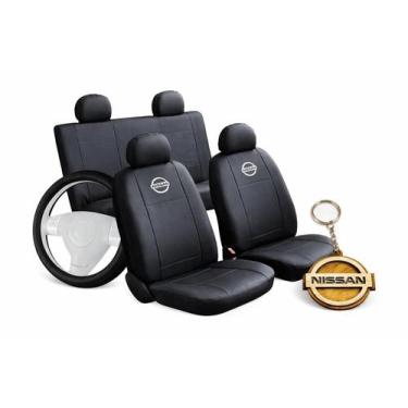 Imagem de Capa de couro , chaveiro , capa de volante para banco nissan livina 20
