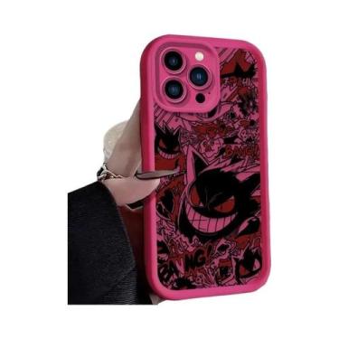 Imagem de Capa De Silicone Luxuosa Gengar Pokémon Para iPhone 17 16 15 14 13 12 