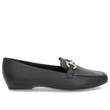 Imagem de Sapato mocassim usaflex couro, Preto, 38