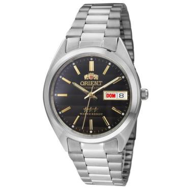 Imagem de Relógio Orient Masculino Automático 3 Estrelas Prata Fundo Black 469WA