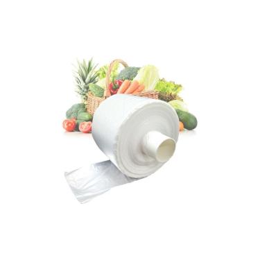 Imagem de Bobina de Saco Plástico Fundo Estrela 28x40 para Supermercado e Alimentos 1 Bobina com 500 Sacos Estrela