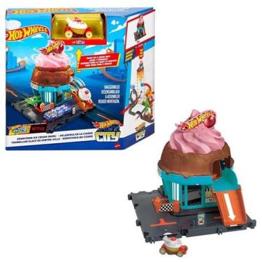 Imagem de Pista Hot Wheels City Sorveteria Na Cidade Com Veículo - Ice Cream Sho