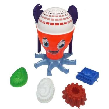 Imagem de Brinquedo De Praia Infantil Balde Baldinho Polvo Colorido - Adijomar