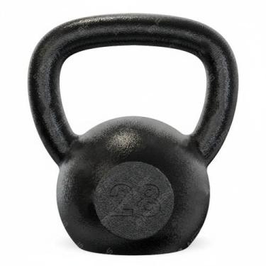 Imagem de Kettlebell Emborrachado IronCast 28KG- Alça Longa - D1Fitness