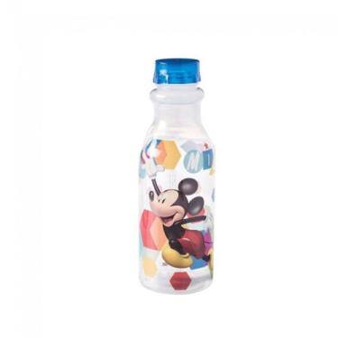 Imagem de Garrafinha de Água Infantil 500 ML Mickey Azul Escolar Plasútil