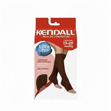 Imagem de Meia média  Kendall  Sem Ponteira  Média Compressão 15 20mmHg  Café  R