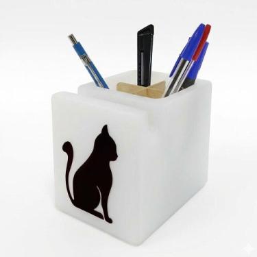 Imagem de Organizador de Mesa Iluminado Black Cat - Desembrulha