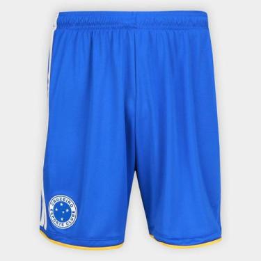 Imagem de Shorts Cruzeiro III Adidas Masculino, Azul, Branco, G