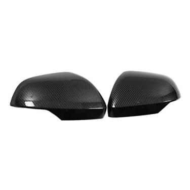 Imagem de Carcaça do espelho externo, capa de espelho retrovisor lateral durável prática para substituição de decoração para Shogun Sport 2017-2021(Padrão de fibra de carbono)