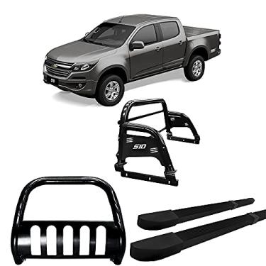 Imagem de Kit Quebra Mato/Sant Ant H3/Estr Quadr-S10 94/2011 C/D Preto