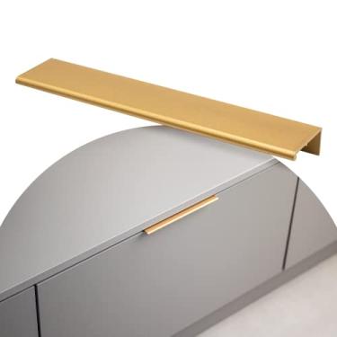 Imagem de Puxador Para Móveis Slim Alumínio 128mm Proteção Antiviral (Ouro)