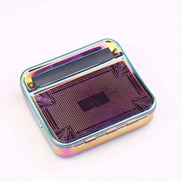 Imagem de LIUHD Máquina de fazer tabaco, manual "faça você mesmo" de metal portátil para cigarro de tabaco, rolo de ervas, multicolorido, 78 mm