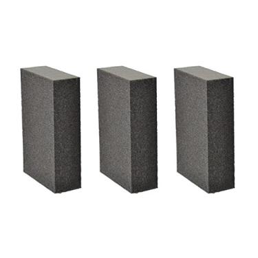 Imagem de 3 peças de bloco de esponja de lixamento, ótimo para lixamento e acabamento à mão, uso de drywall, metal, madeira, superfície pintada e fibra de vidro