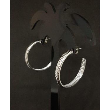 Imagem de Brinco Aço Inox Argola Média