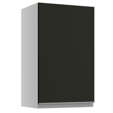 Imagem de Armário Aéreo Madesa Glamy 40 cm 1 Porta - Branco/Preto