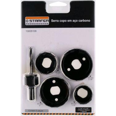 Imagem de Jogo Kit Serra Copo 5 Peças Starfer 32 A 54mm Madeira Gesso