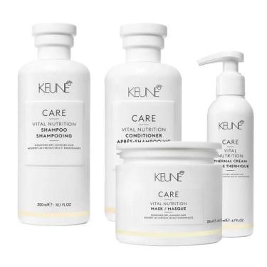 Imagem de Keune Vital Nutrition Kit - Shampoo + Condicionador + Máscara + Leave-