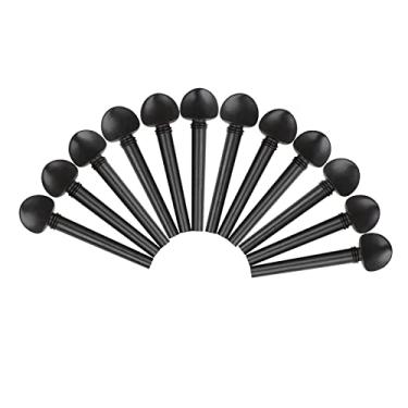 Imagem de 12 Peças de Madeira de Cavilhas de Afinação para Violino Acessórios de Violino Eficazes