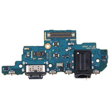 Imagem de HUANGYUNCHAO Acessórios telefônicos Placa de porta de carregamento original para Samsung Galaxy A52 SM-A525 Substituição do telefone celular