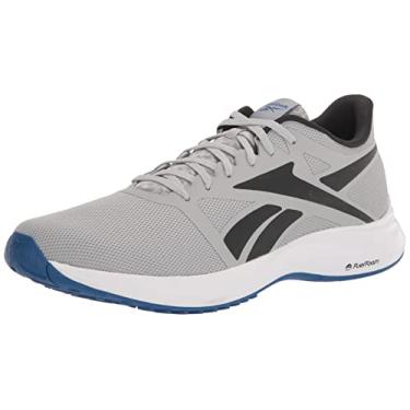 Imagem de Reebok Tênis de corrida masculino Runner 5.0, Cinza puro/preto/azul vetor, 7.5