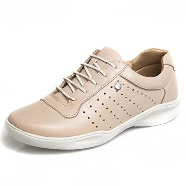 Imagem de Tênis Feminino Pierrô levíssimo couro legítimo cor nude Tamanho:40;Genero:Feminino;Cor:Rosa